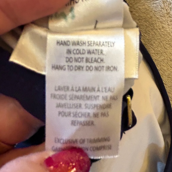 Lea Gottlieb blue gray flowers swim tankini Size UK 14 (size M or S) - Picture 5 of 8